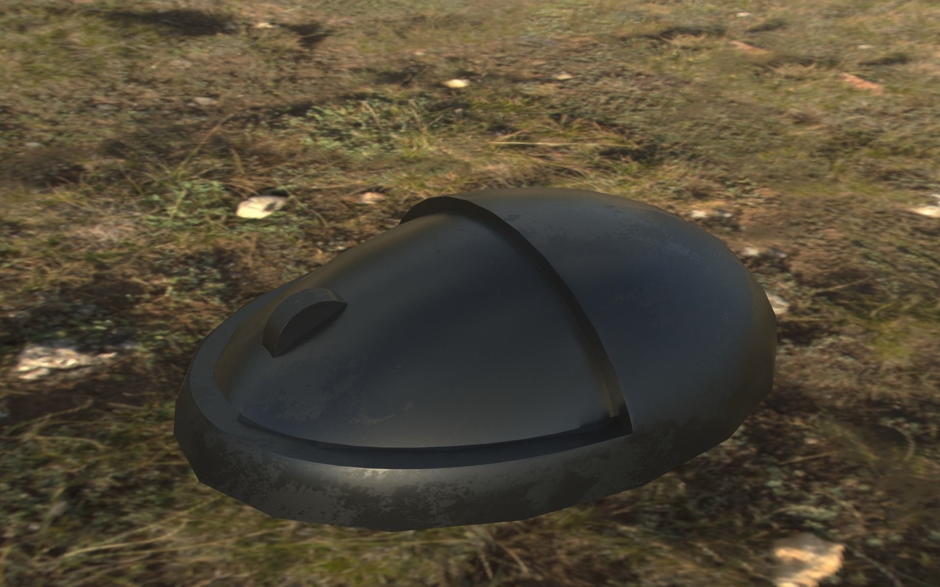 Computer  PC Set with Different Textures Low-poly 3D model_16