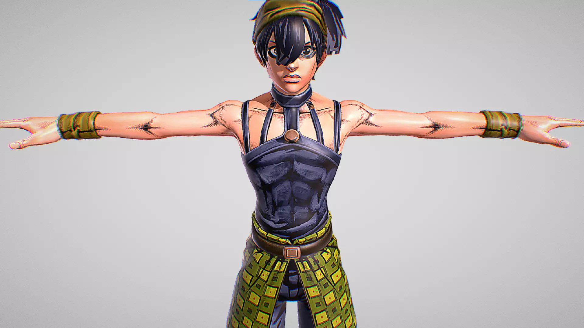 Narancia Ghirga - Jojo Bizarre Adventure - Eyes Of Nature Low-poly 3D model_0
