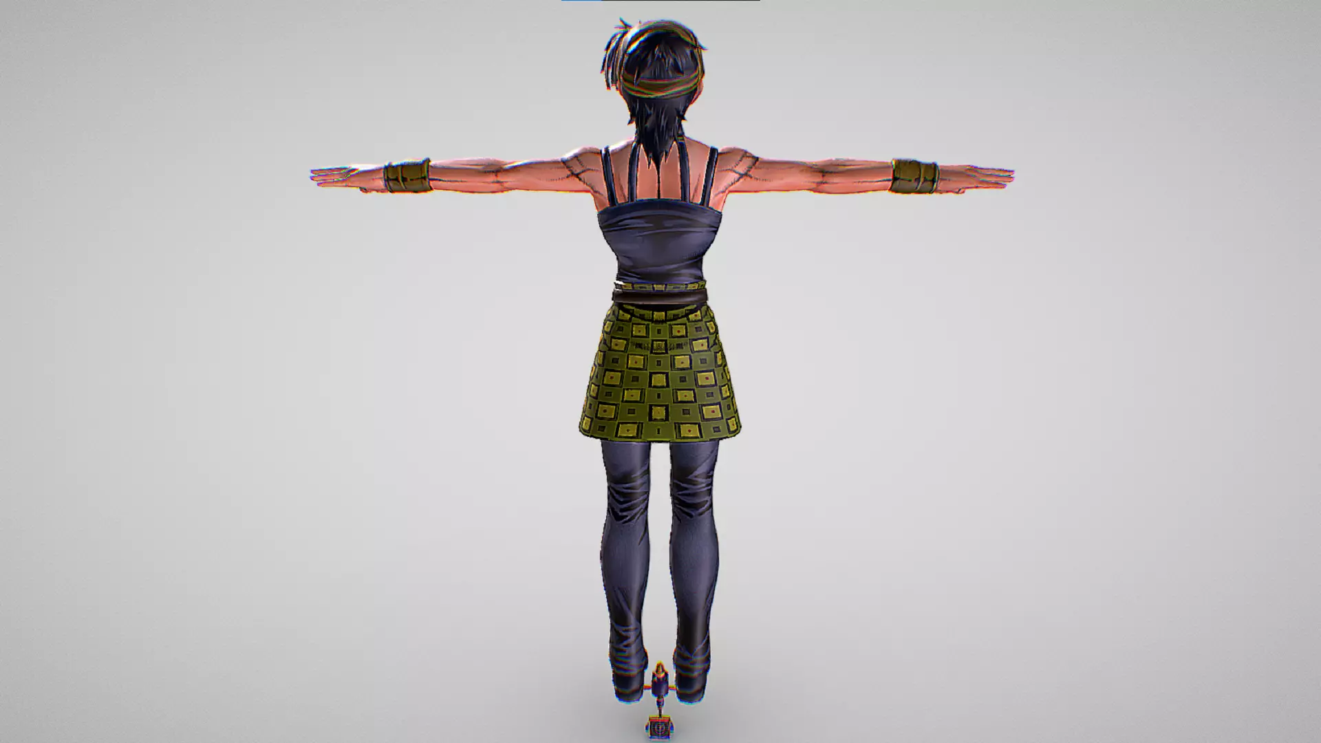 Narancia Ghirga - Jojo Bizarre Adventure - Eyes Of Nature Low-poly 3D model_3