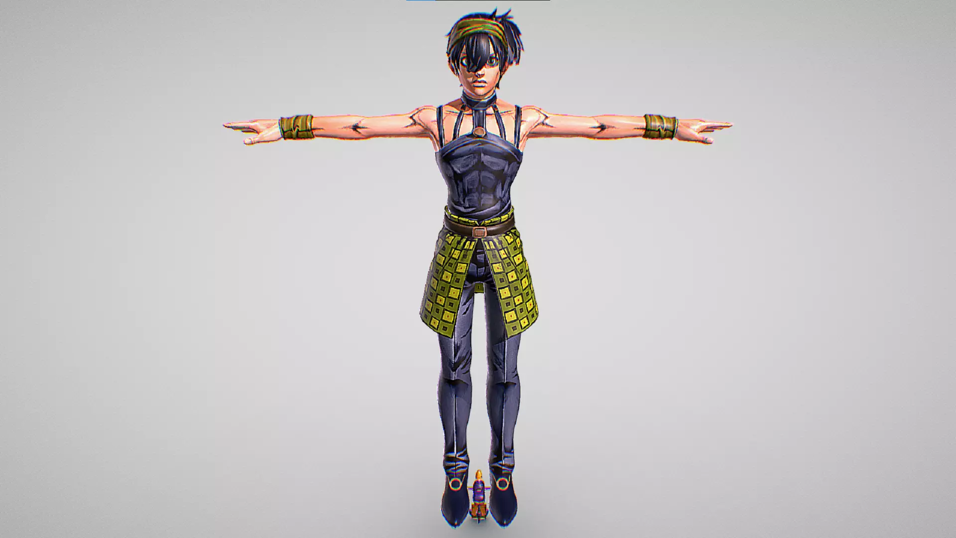 Narancia Ghirga - Jojo Bizarre Adventure - Eyes Of Nature Low-poly 3D model_1