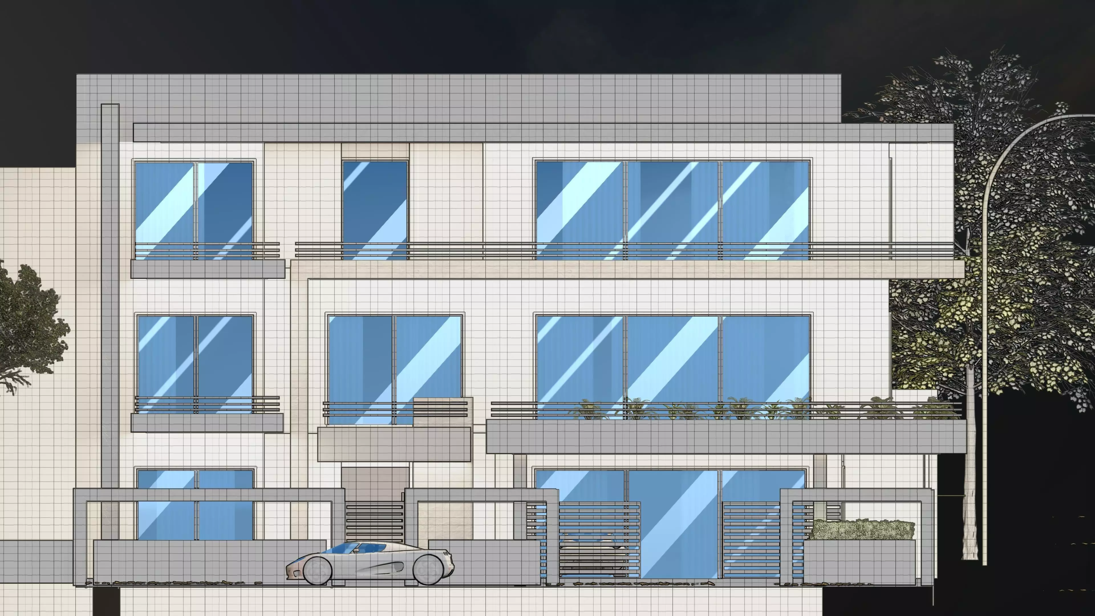 Modern House 3D model_5