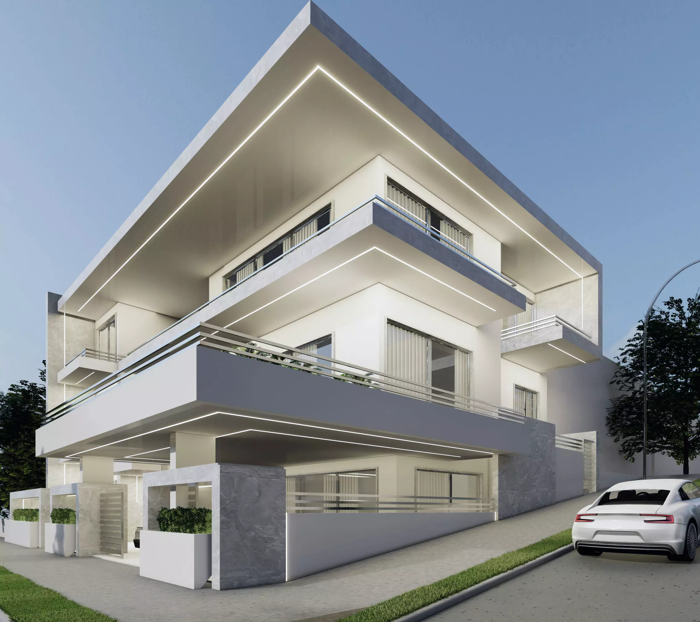 Modern House 3D model_3