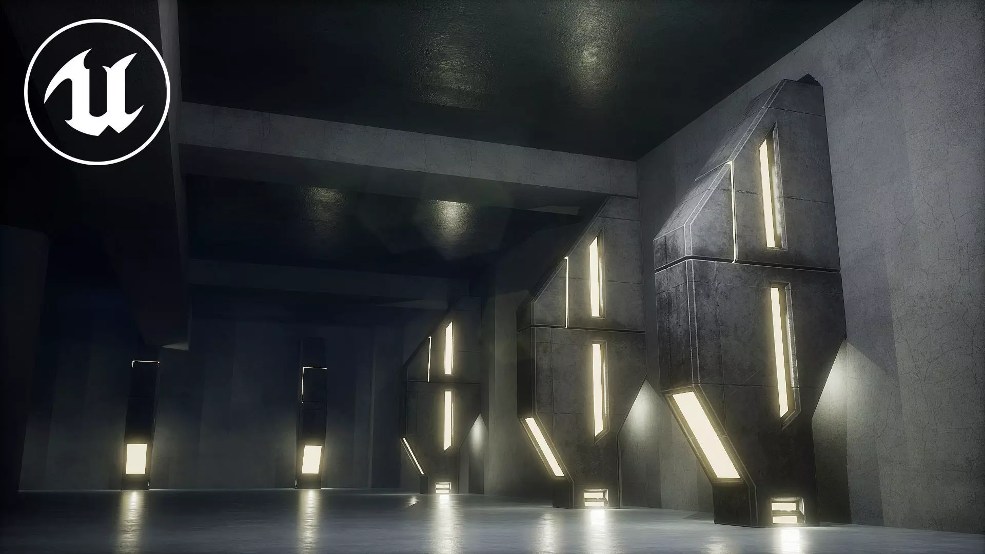 Lighting for Sci Fi Brutal Locations Low-poly 3D model_4
