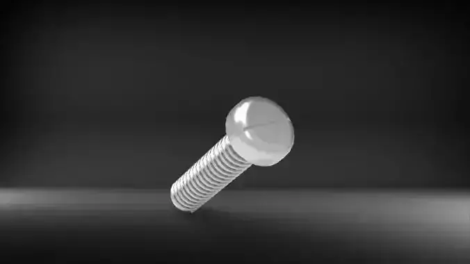 3D Binding Head Screw Model