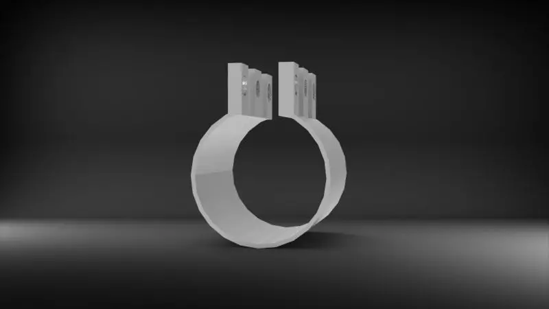 Clamp Tube 3 Hole Model 3D print model
