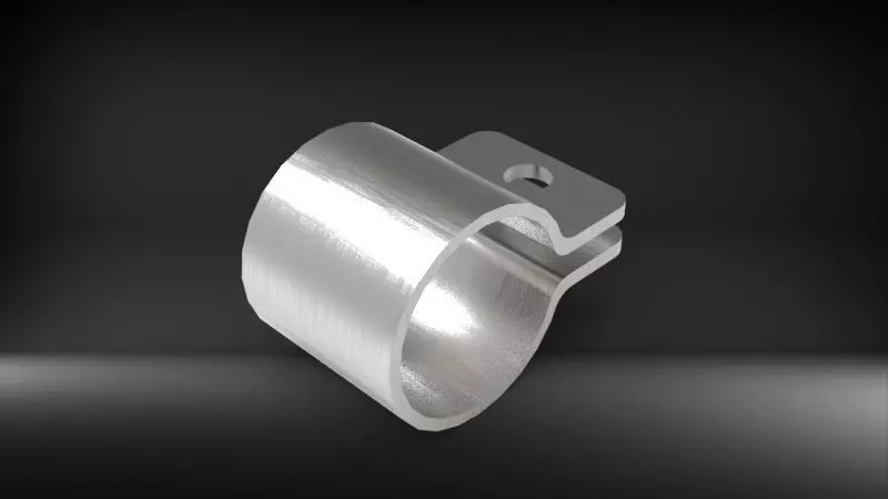 Clamp Tube One Hole 3D print model_0