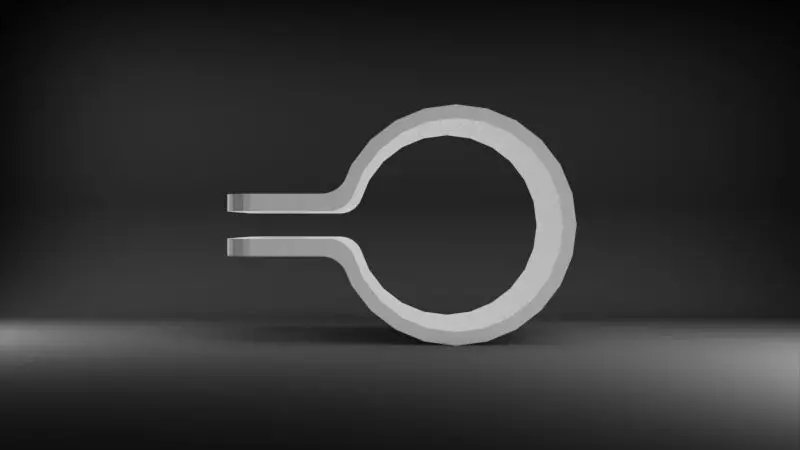 Clamp Tube One Hole 3D print model_2