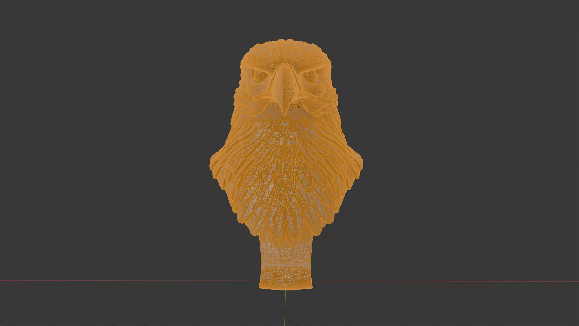 Eagle Head Bust Statue 3D Print Model 3D print model_7