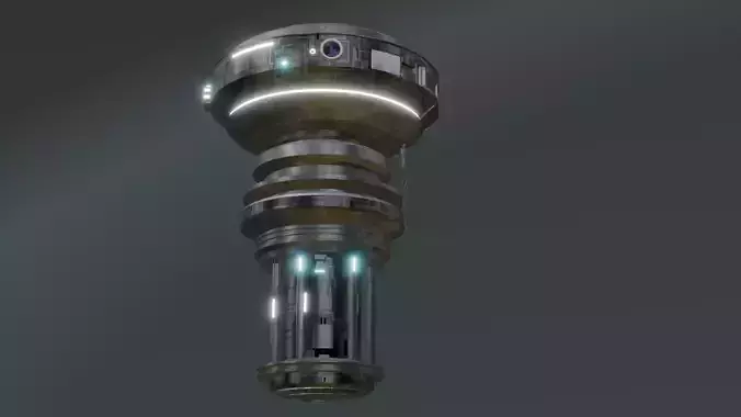 Sci-Fi Drone Futuristic Flying Machine Low-poly 3D model Sci-Fi Drone Futuristic Flying Machine Low-poly 3D model