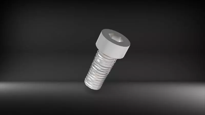 Internal Hex Screw 3D print model_0