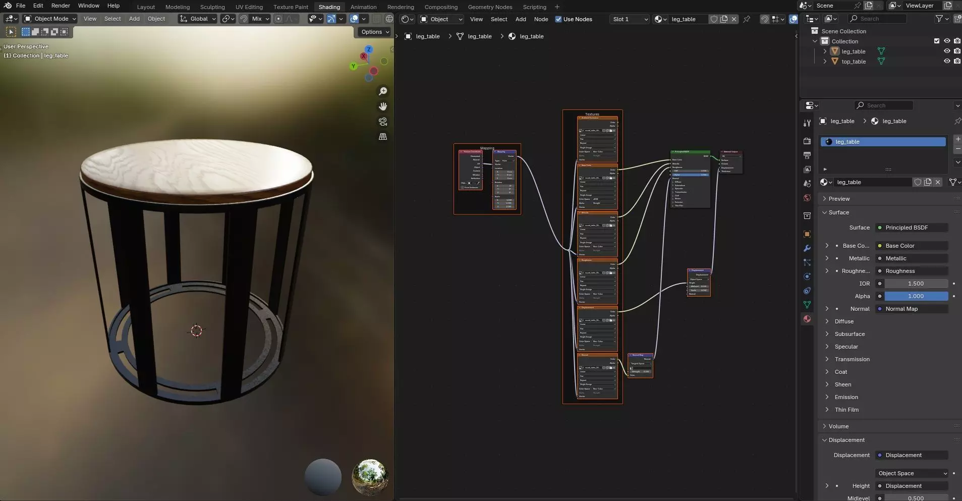 Round Table CG86 3D model_11