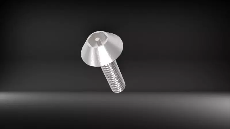 Pin Head Screw Model 3D print model_1