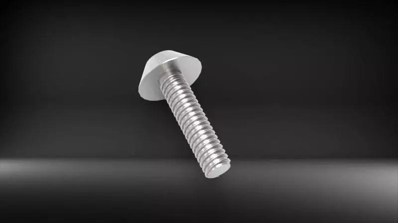 Pin Head Screw Model 3D print model_0