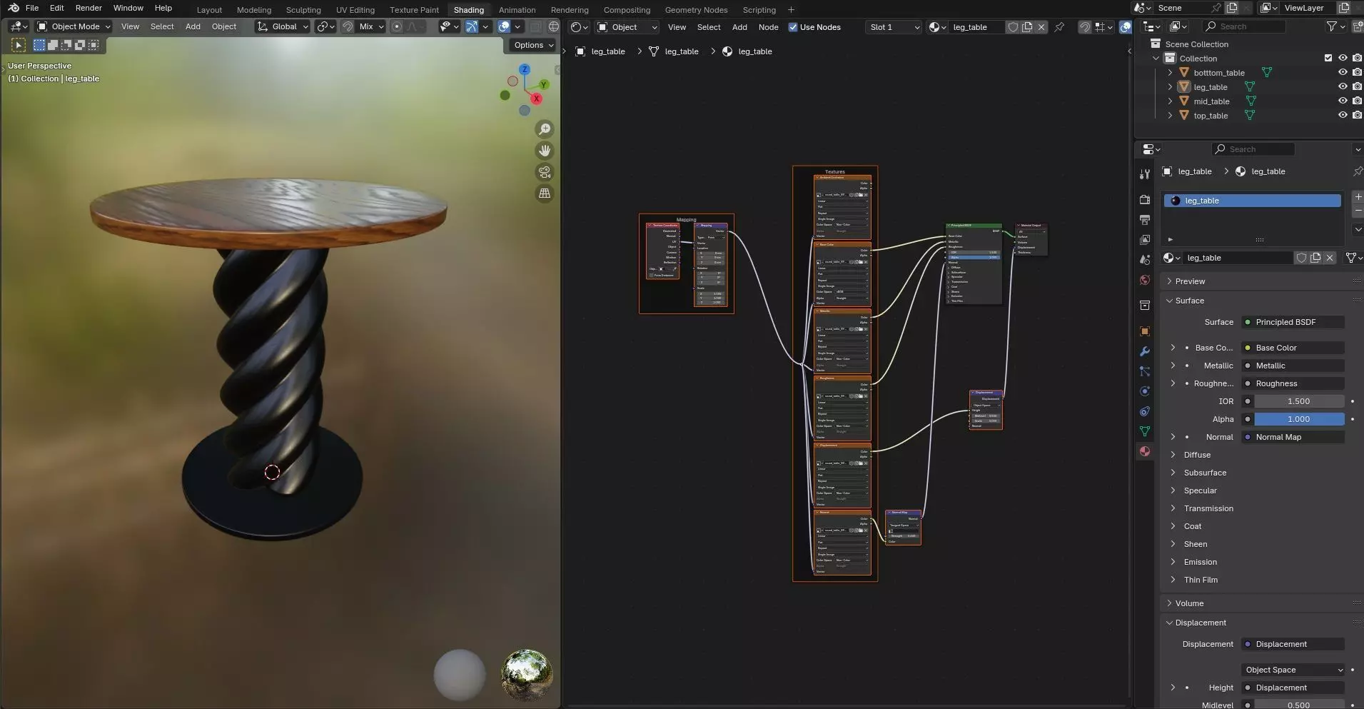 Round Table CG89 3D model_11