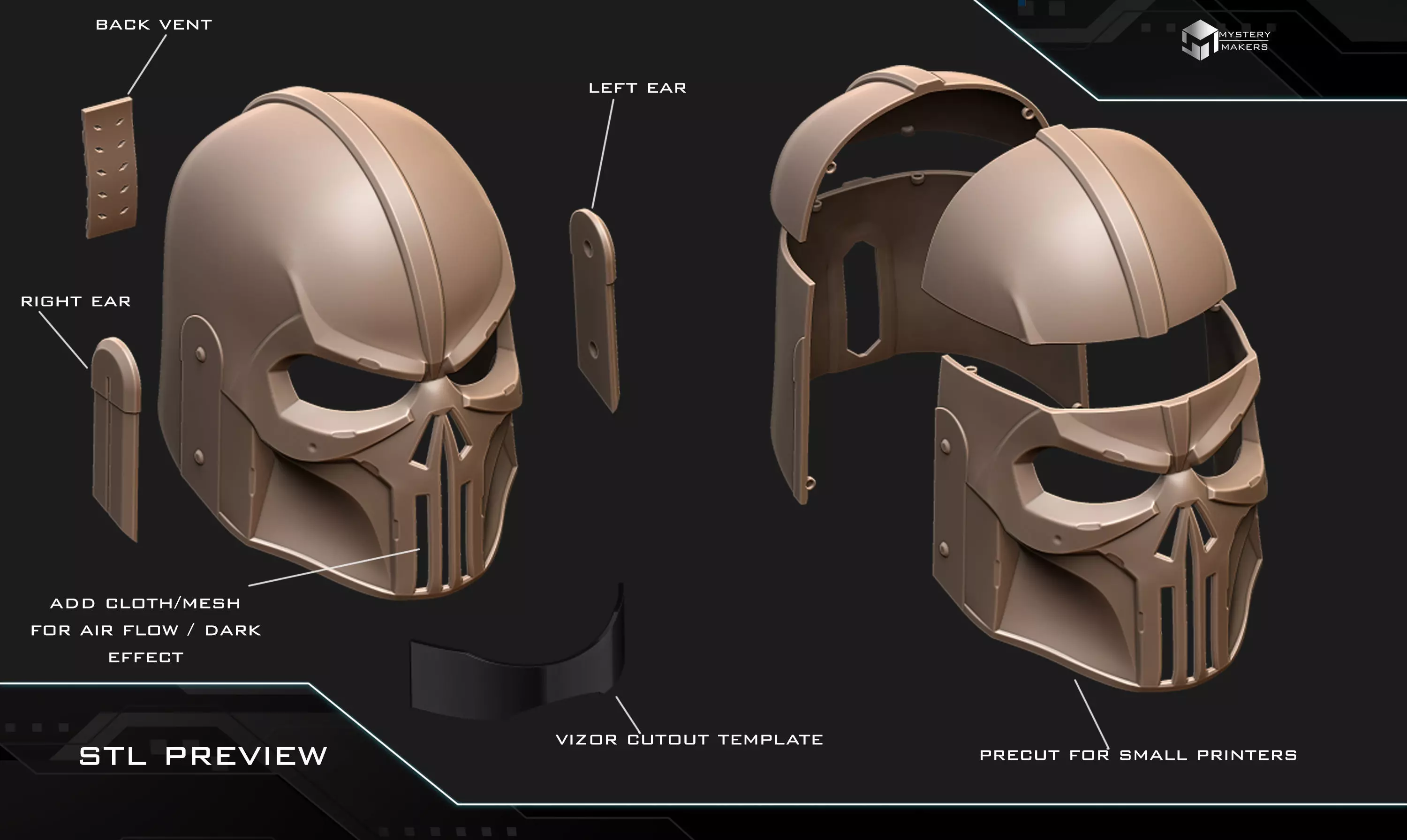 Mandalorian Punisher 3D print model_2