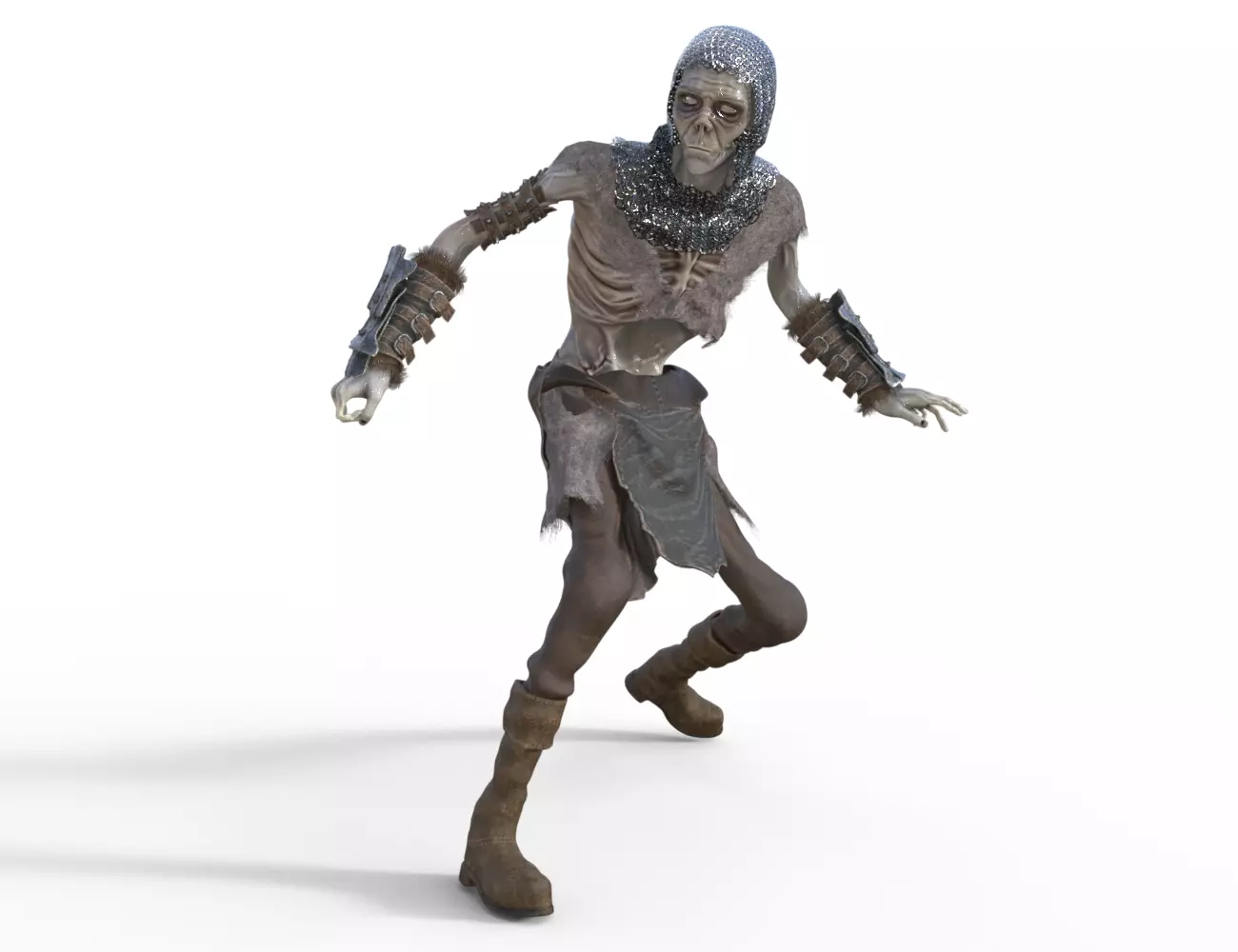 Dead Warrior 3D model_0