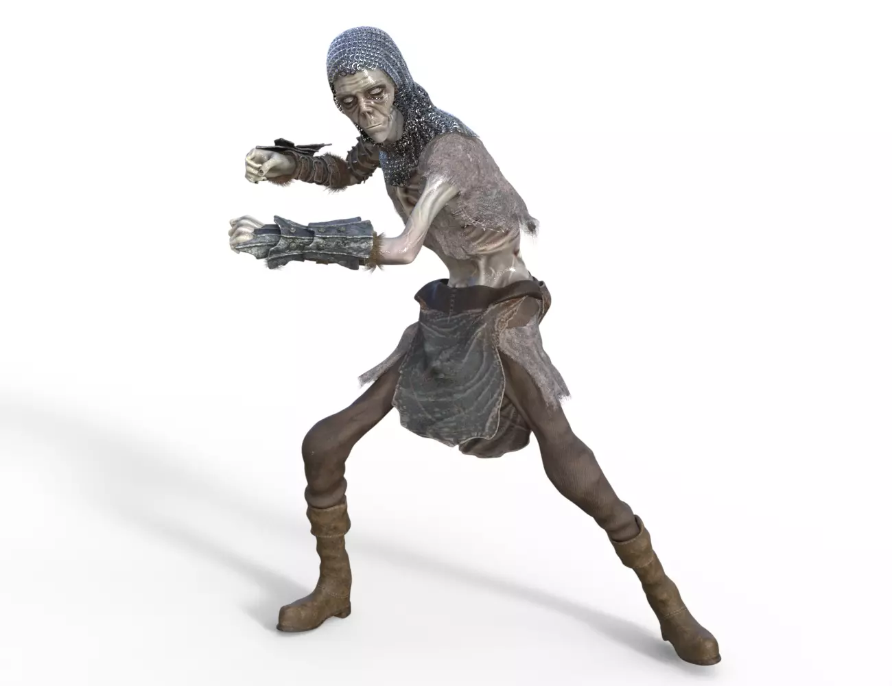 Dead Warrior 3D model_1