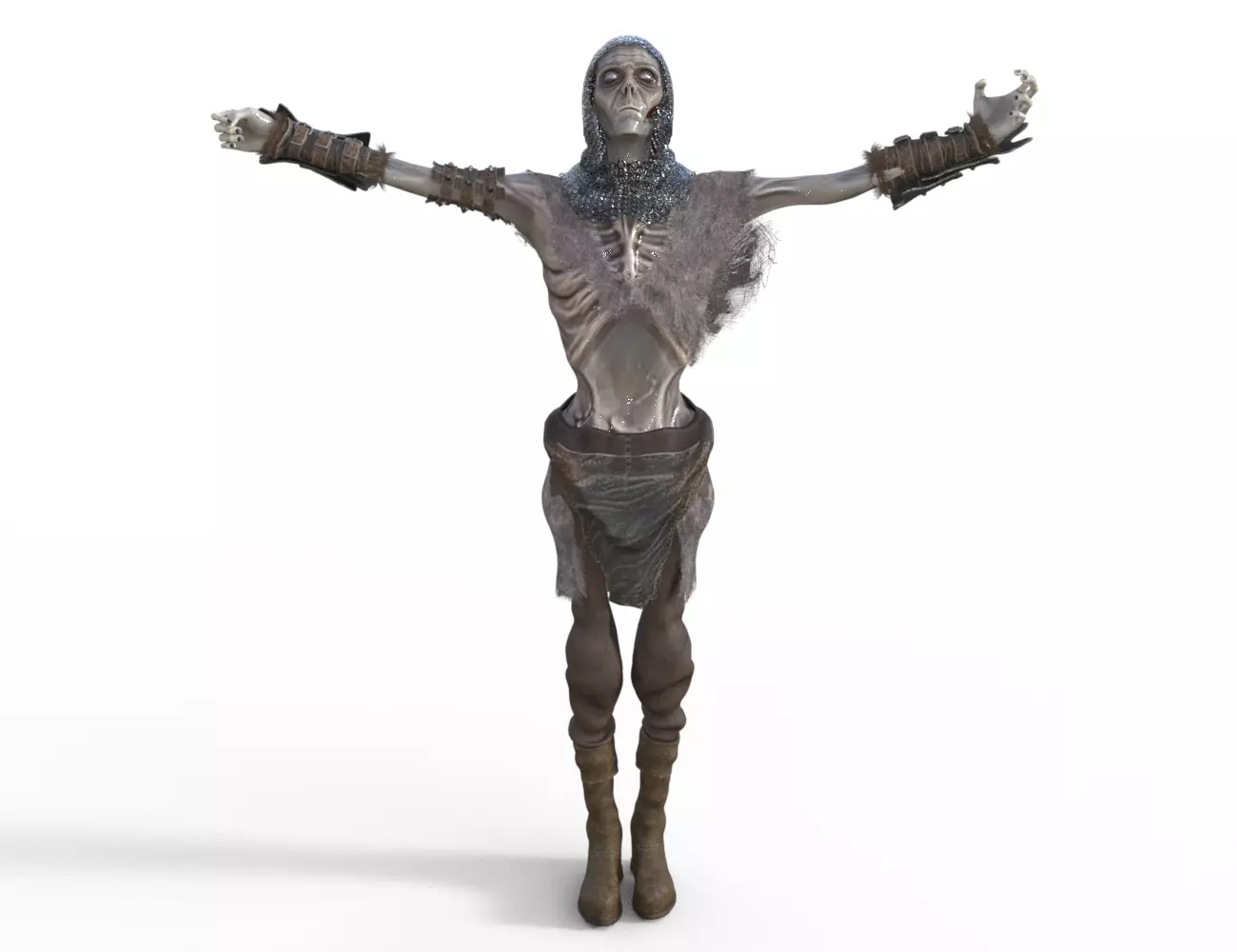 Dead Warrior 3D model_2