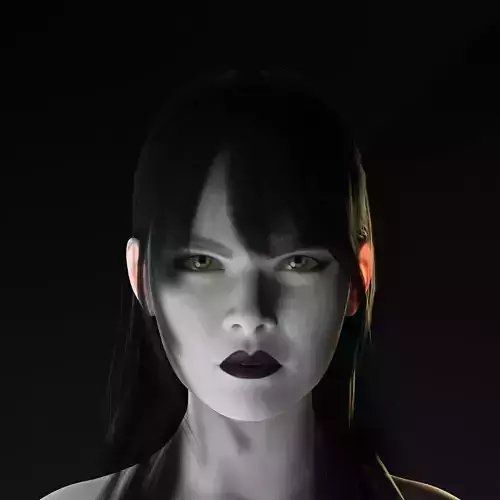 Nocturnal Vampire  Realistic 3D Rigged Female Characte