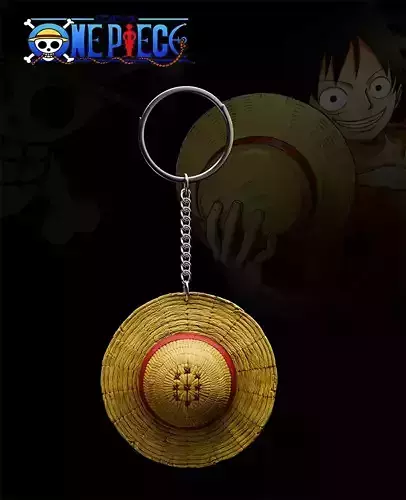 Luffy Straw Hat Keychain  High Detail STL