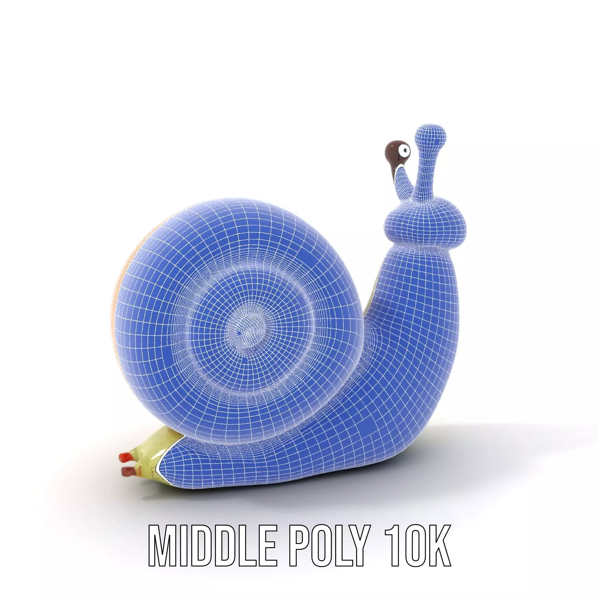 Playful Balloon Snail model pack Low-poly 3D model_6