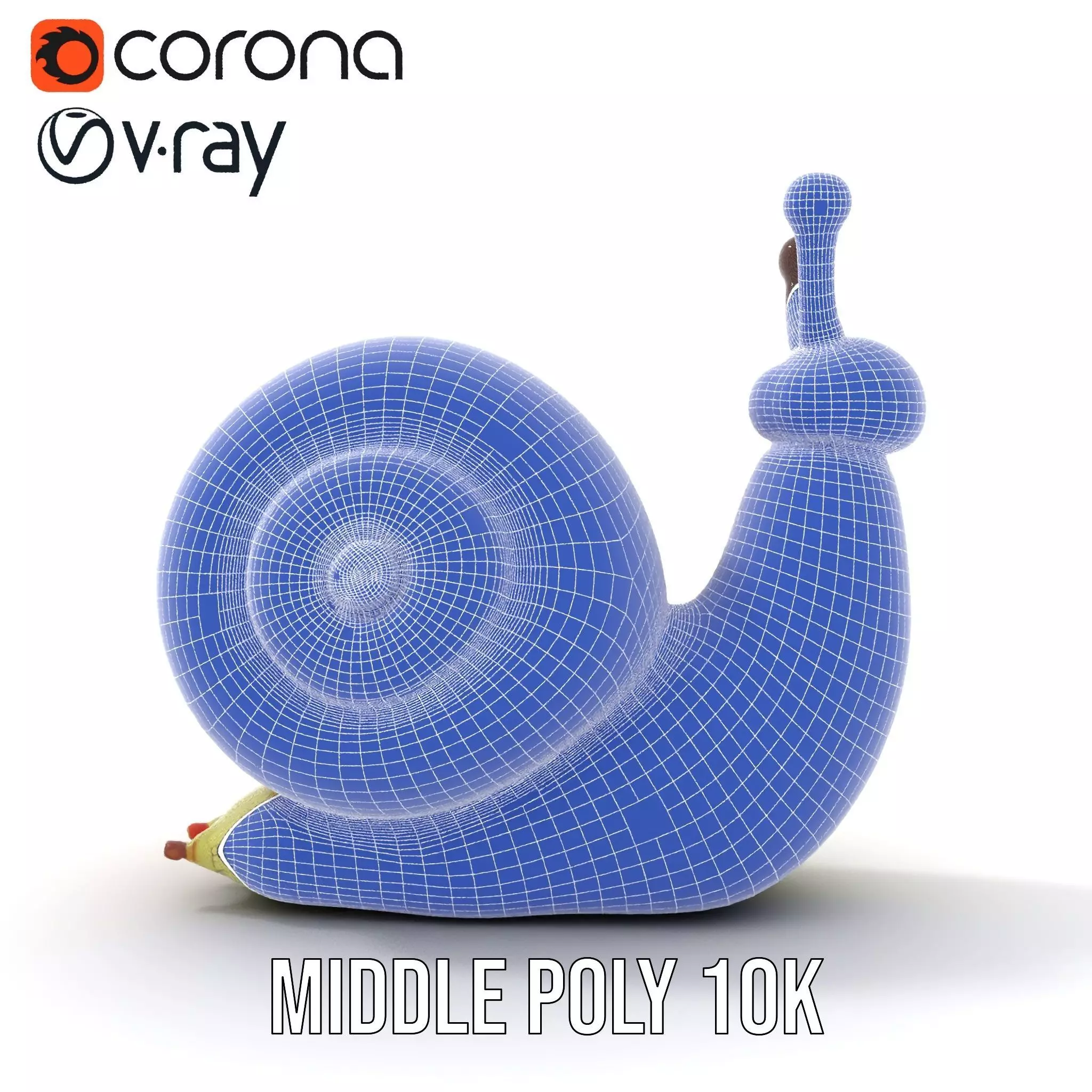 Playful Balloon Snail model pack Low-poly 3D model_23