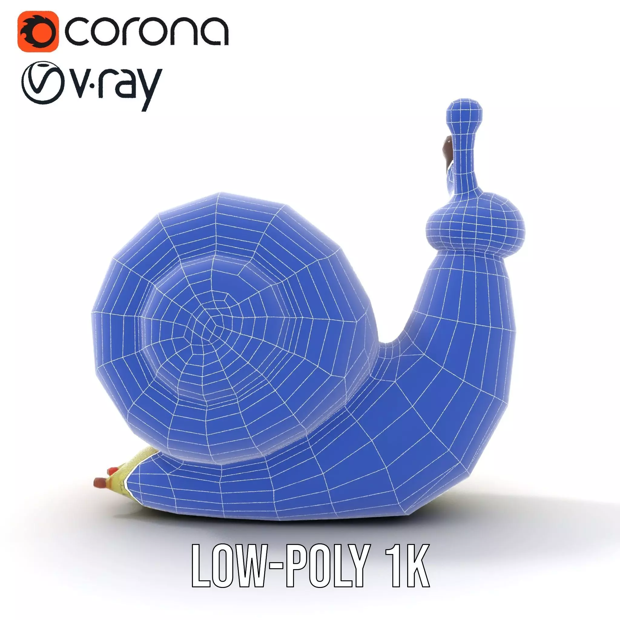 Playful Balloon Snail model pack Low-poly 3D model_24