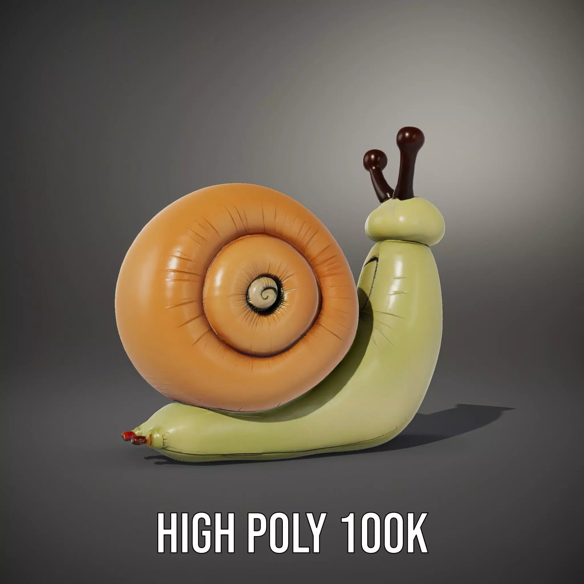Playful Balloon Snail model pack Low-poly 3D model_11