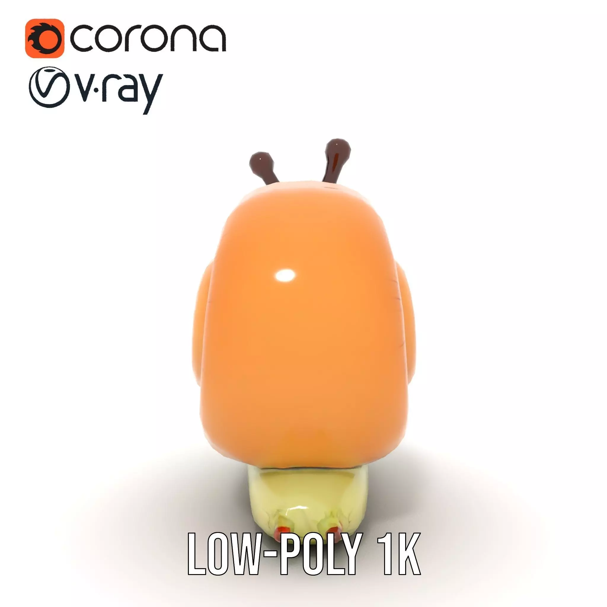 Playful Balloon Snail model pack Low-poly 3D model_29