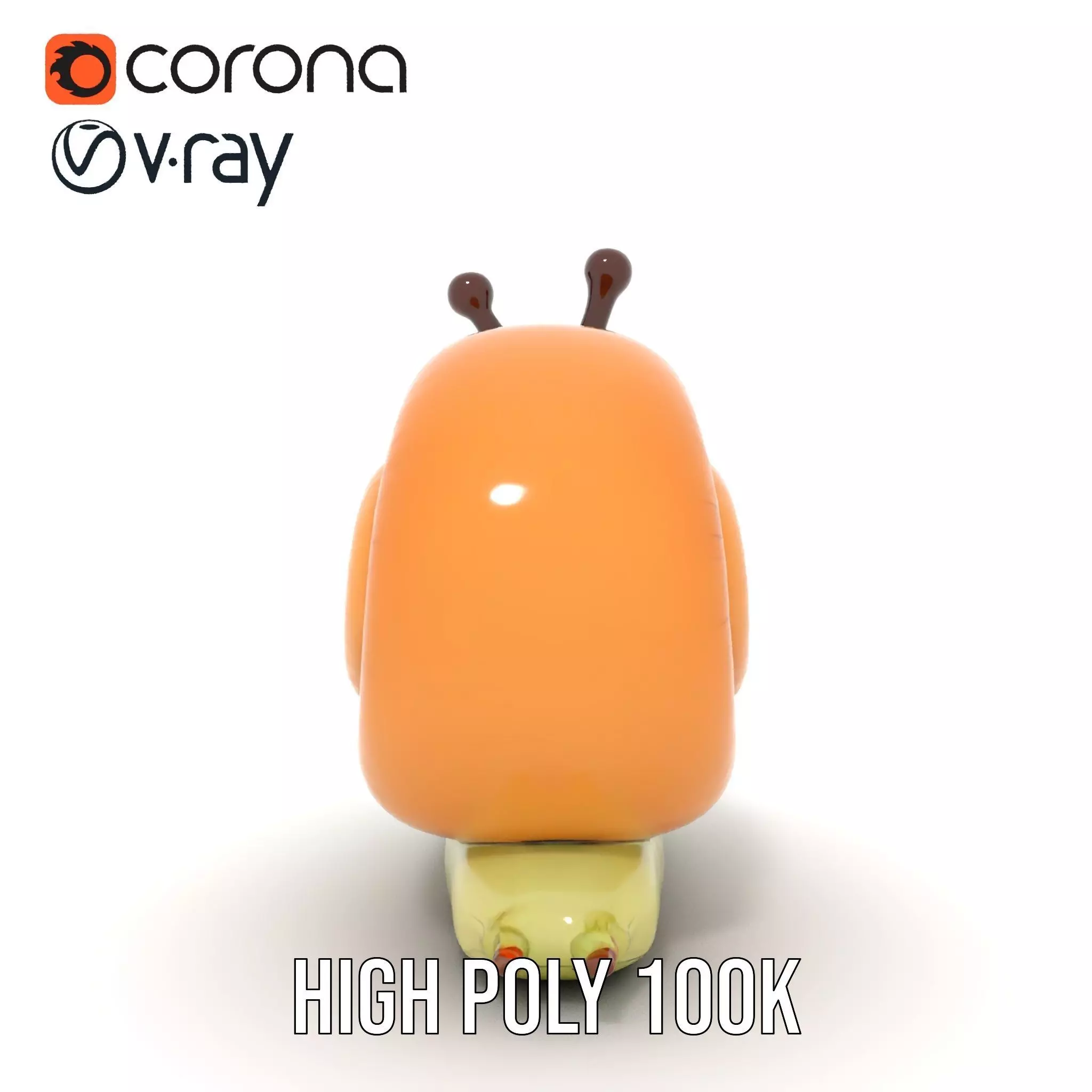 Playful Balloon Snail model pack Low-poly 3D model_27