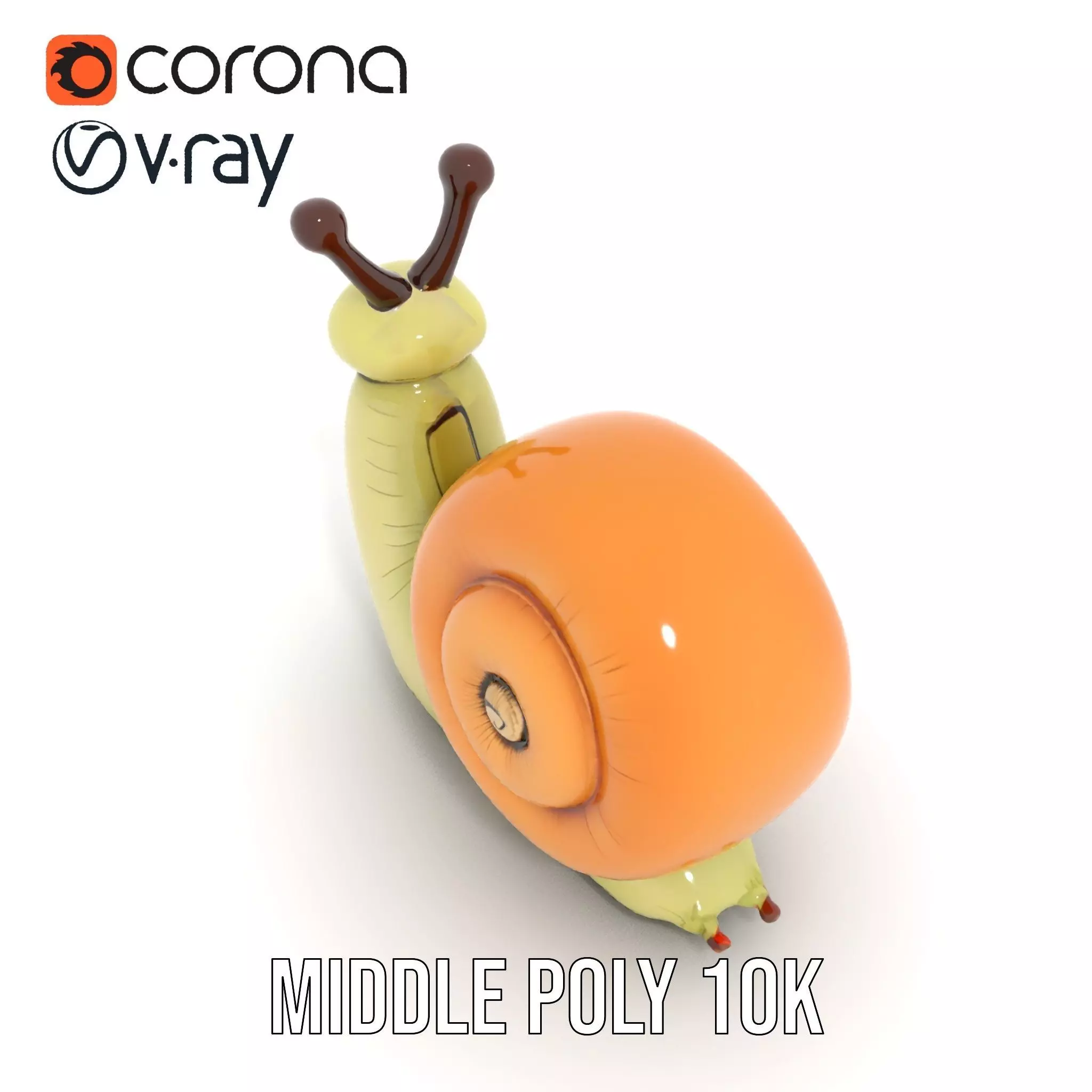 Playful Balloon Snail model pack Low-poly 3D model_17