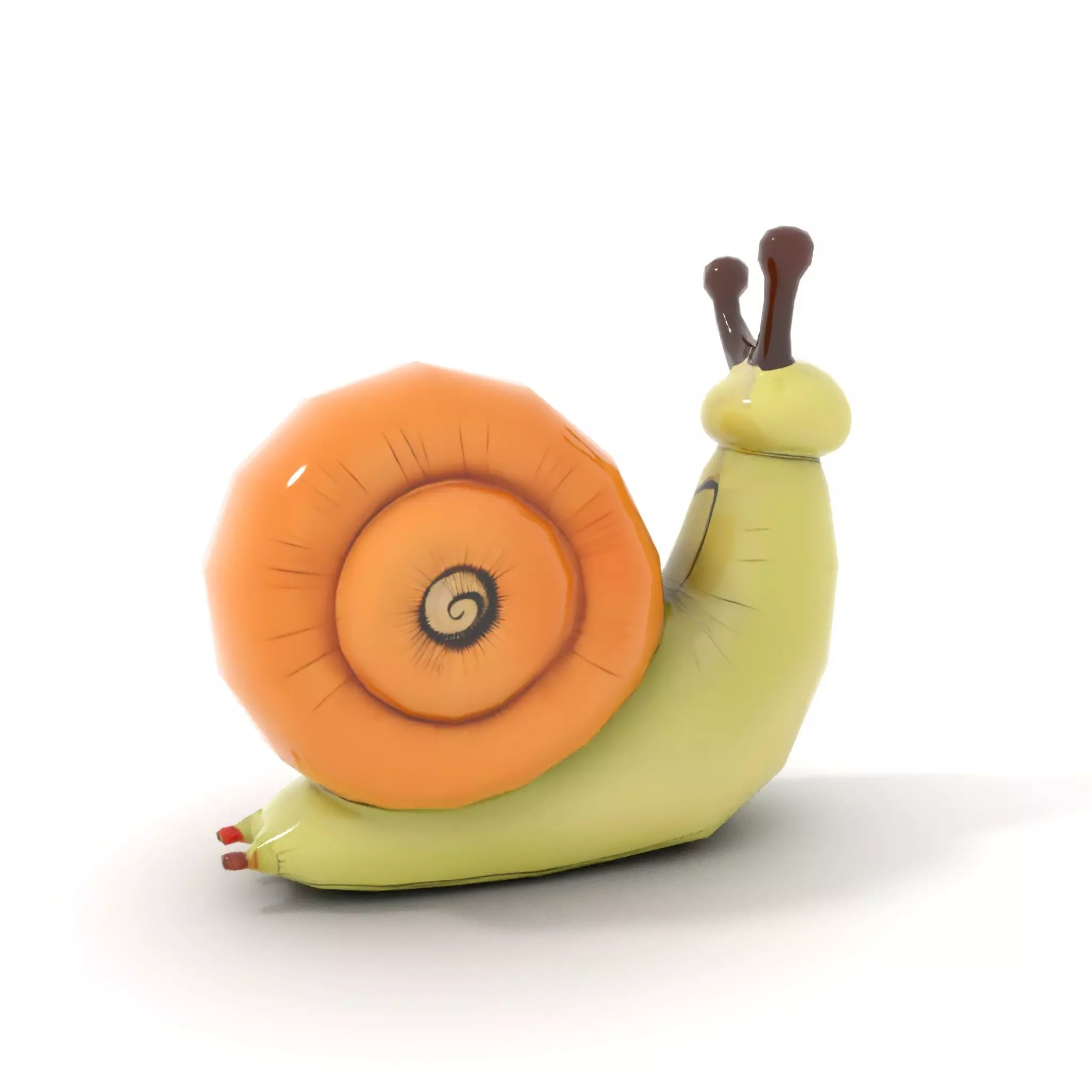 Playful Balloon Snail model pack Low-poly 3D model_8