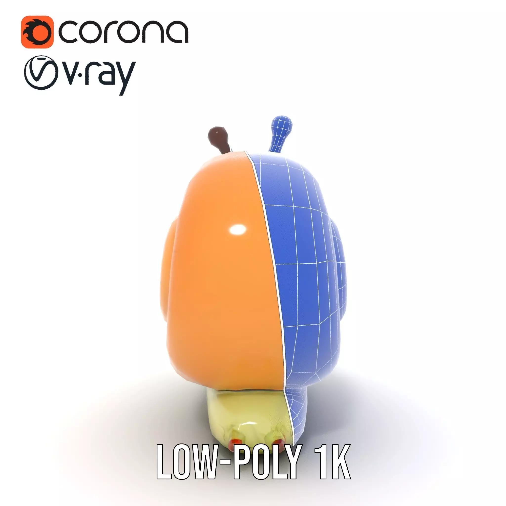 Playful Balloon Snail model pack Low-poly 3D model_21