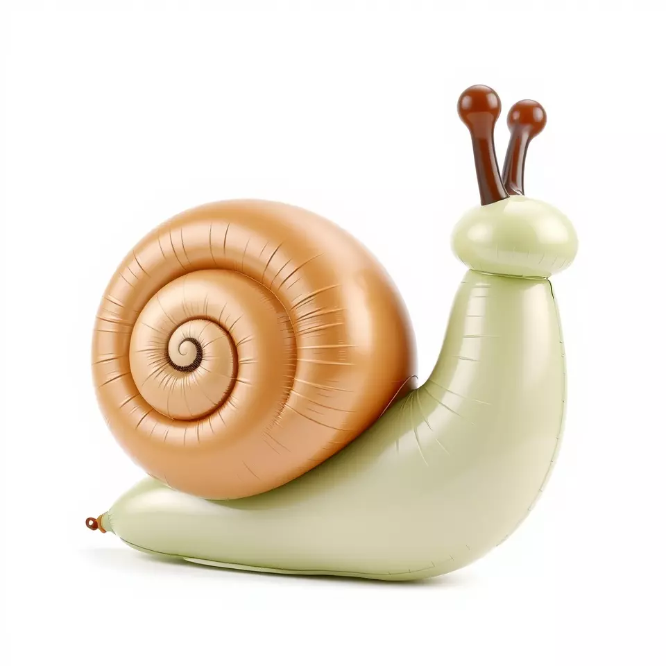 Playful Balloon Snail model pack Low-poly 3D model_3