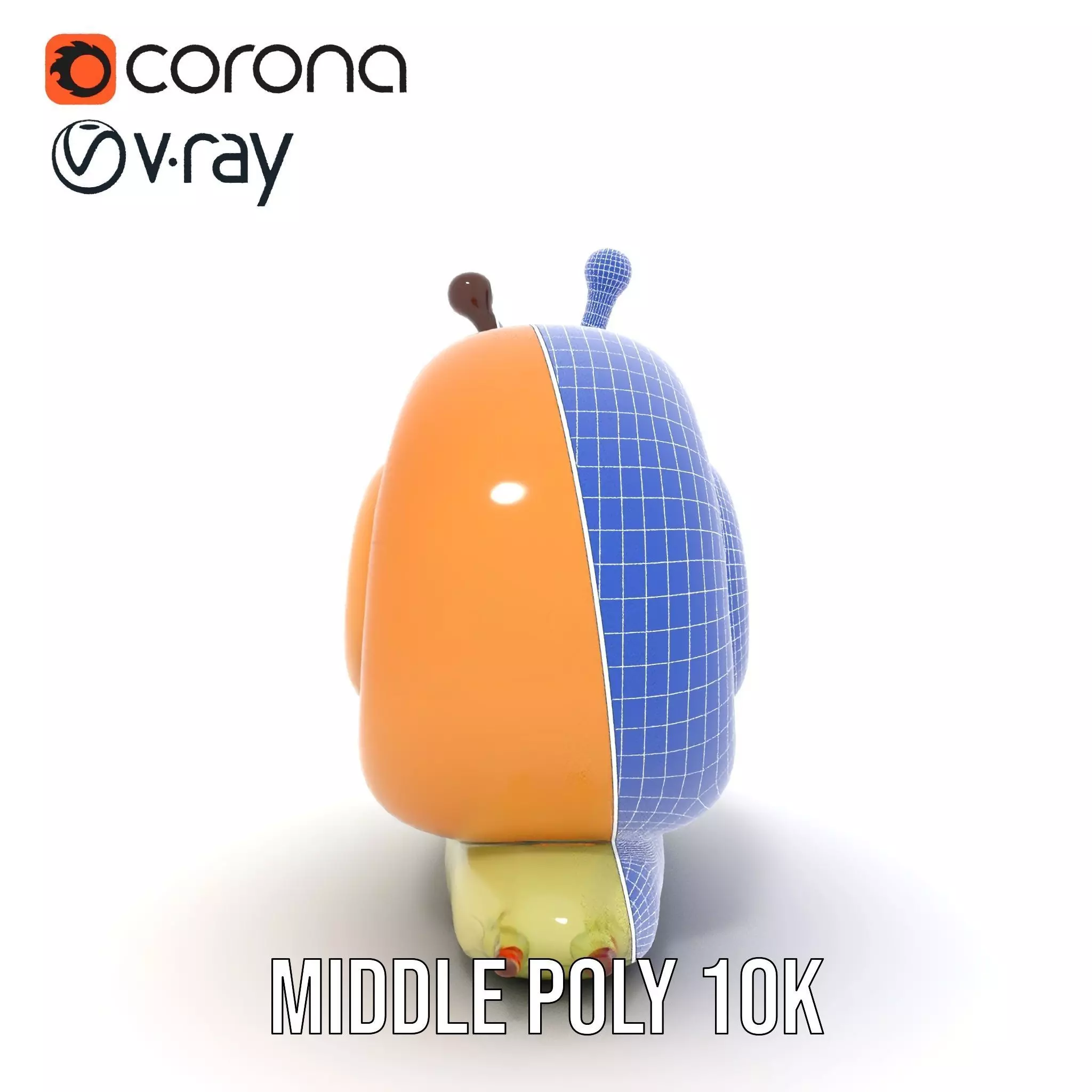 Playful Balloon Snail model pack Low-poly 3D model_31