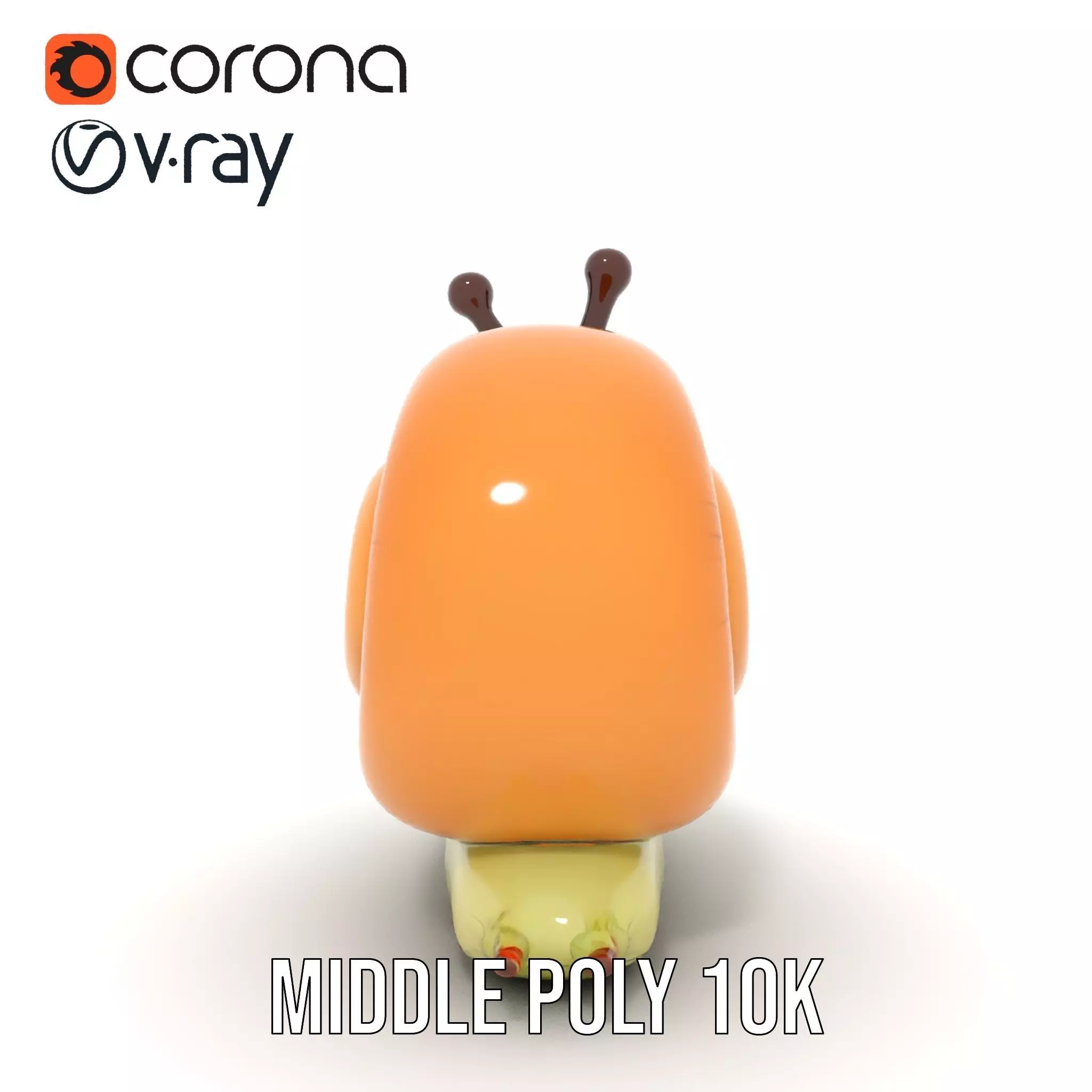 Playful Balloon Snail model pack Low-poly 3D model_14