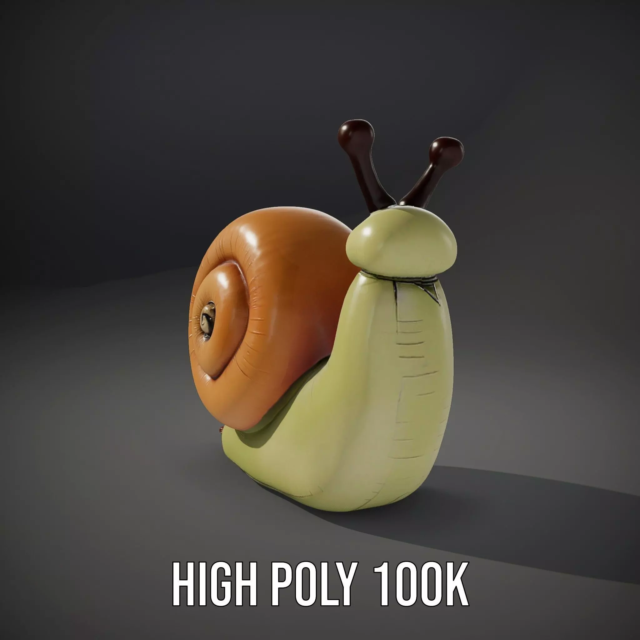 Playful Balloon Snail model pack Low-poly 3D model_9
