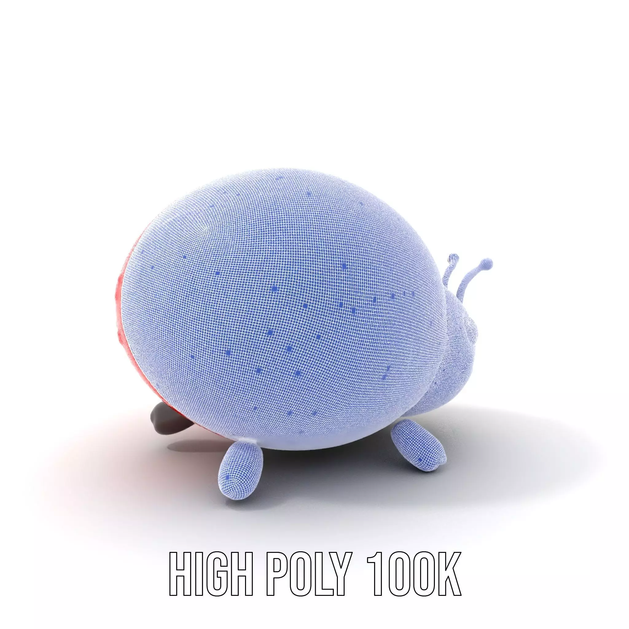 Inflatable Ladybug Red model pack Low-poly 3D model_5
