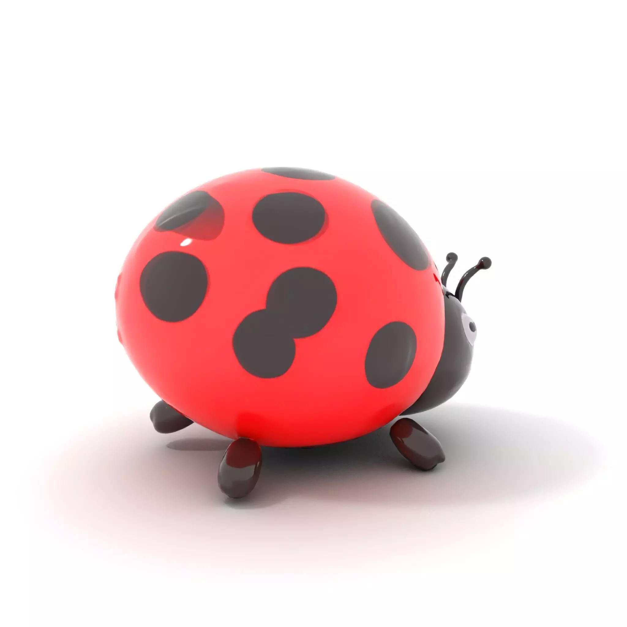 Inflatable Ladybug Red model pack Low-poly 3D model_0