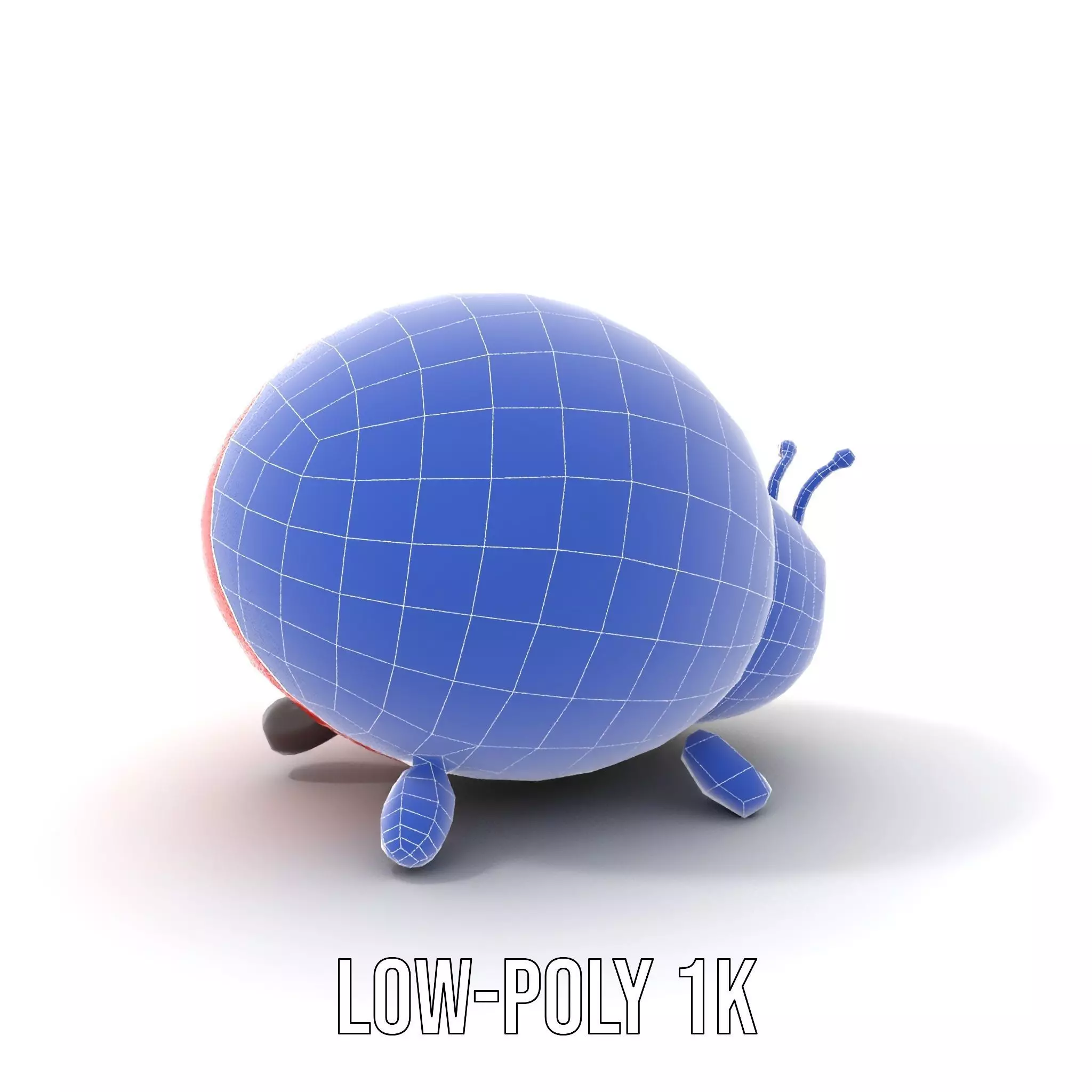 Inflatable Ladybug Red model pack Low-poly 3D model_12