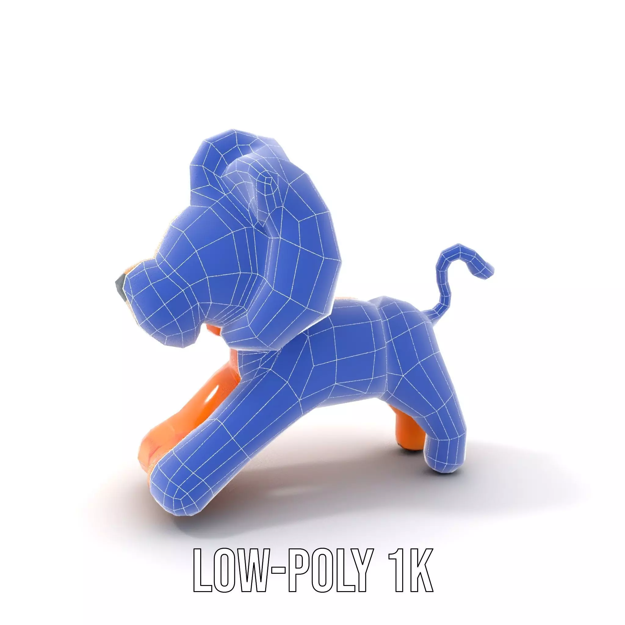 Playful Balloon Lion model pack Low-poly 3D model_20