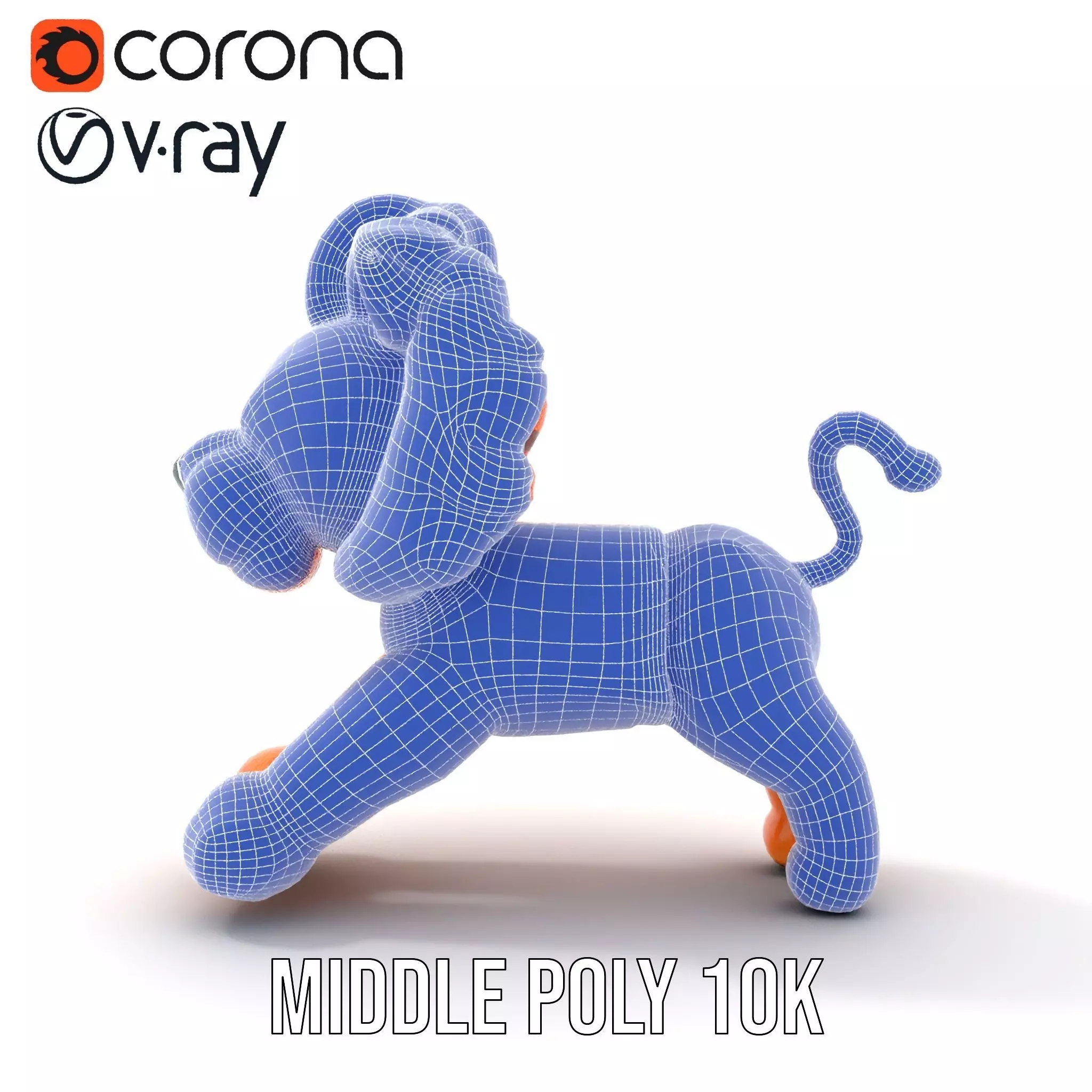 Playful Balloon Lion model pack Low-poly 3D model_31