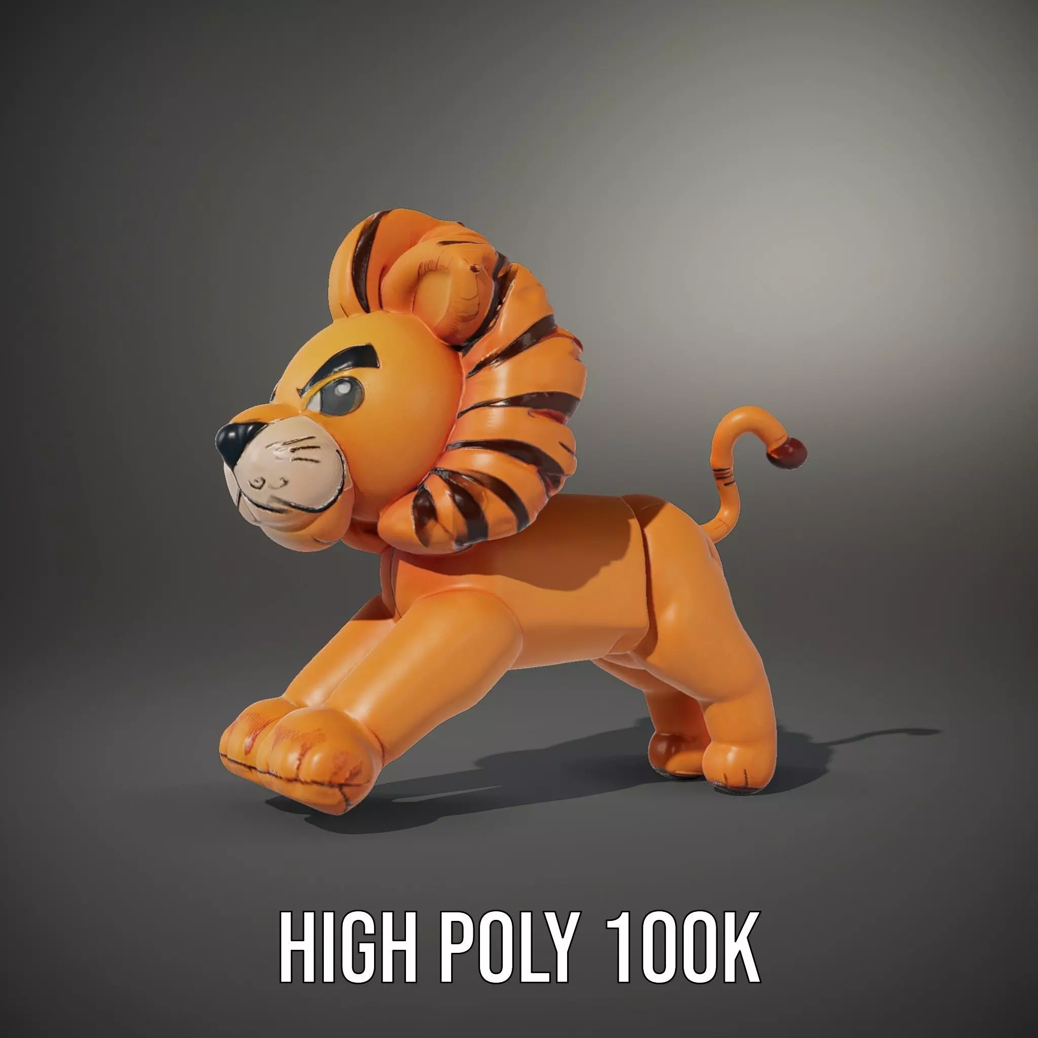 Playful Balloon Lion model pack Low-poly 3D model_9