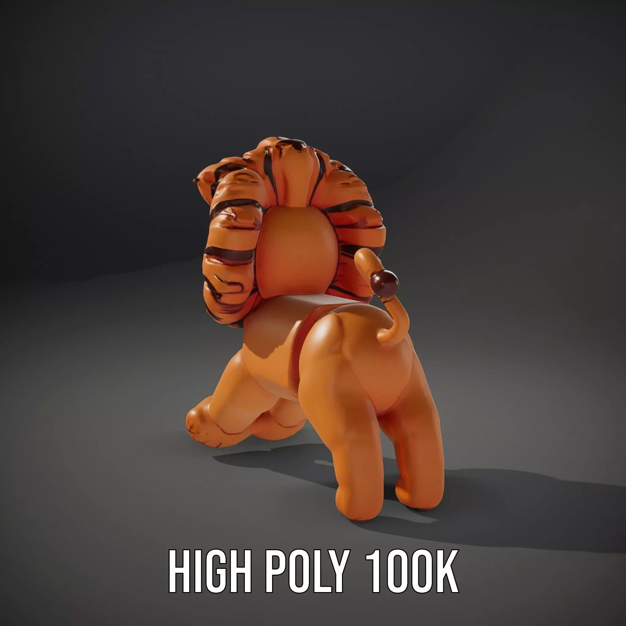 Playful Balloon Lion model pack Low-poly 3D model_11