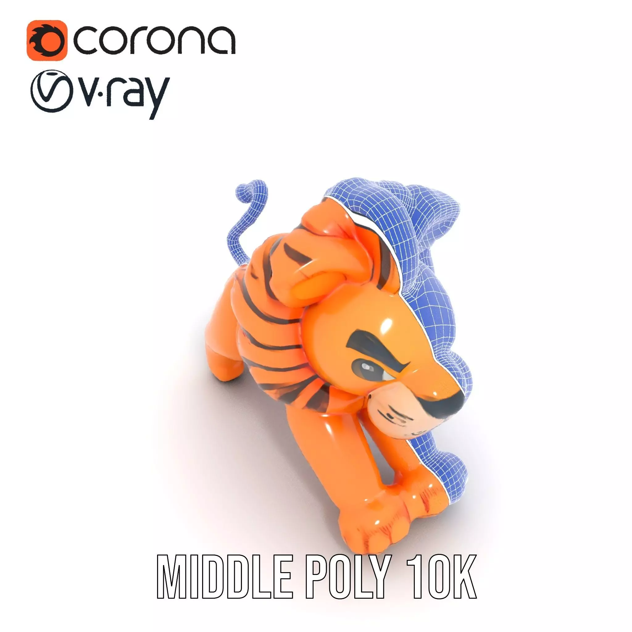 Playful Balloon Lion model pack Low-poly 3D model_22