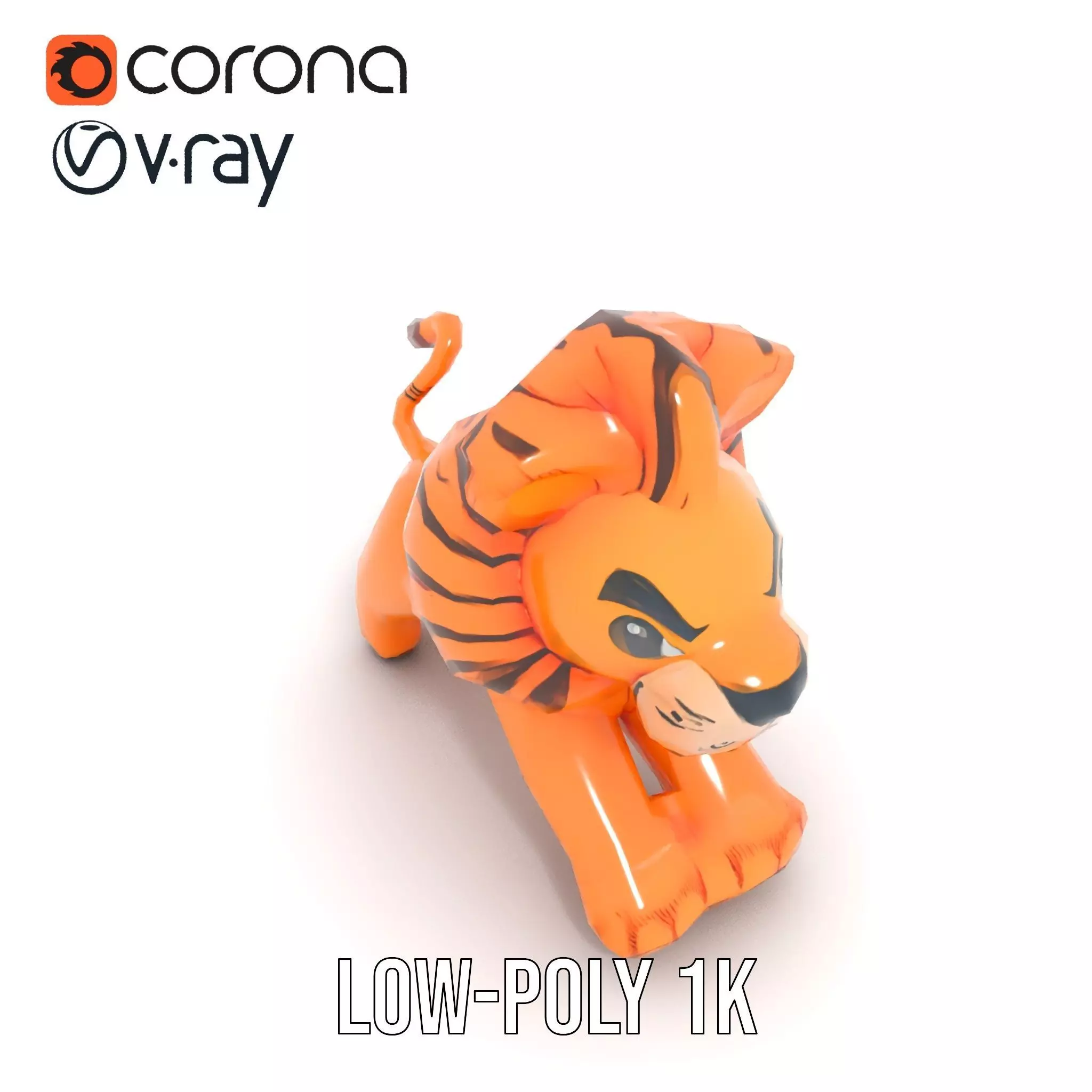 Playful Balloon Lion model pack Low-poly 3D model_10