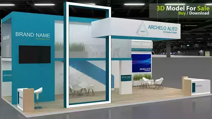 Exhibition Booth 3D Model