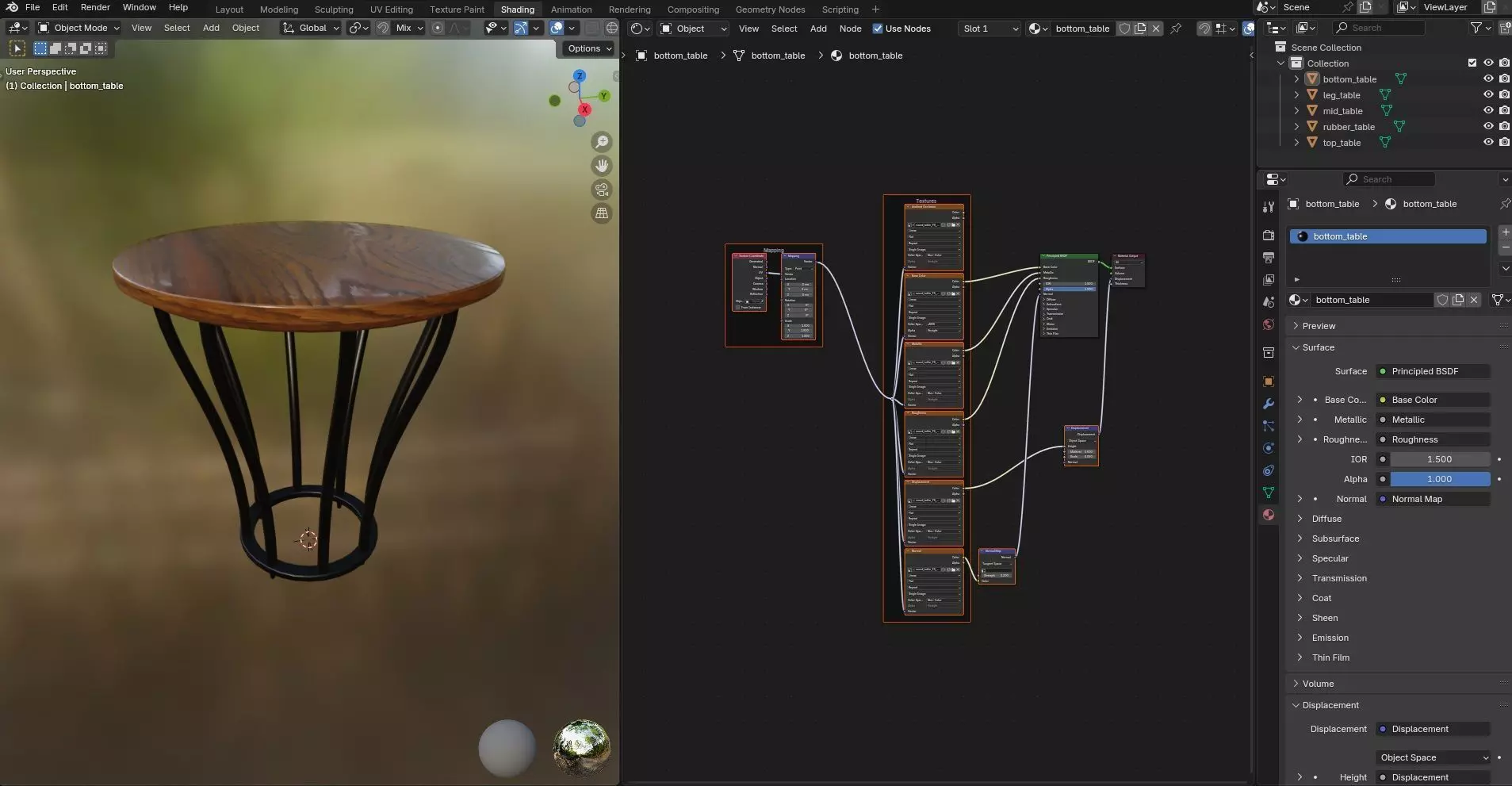 Round Table CG95 3D model_11