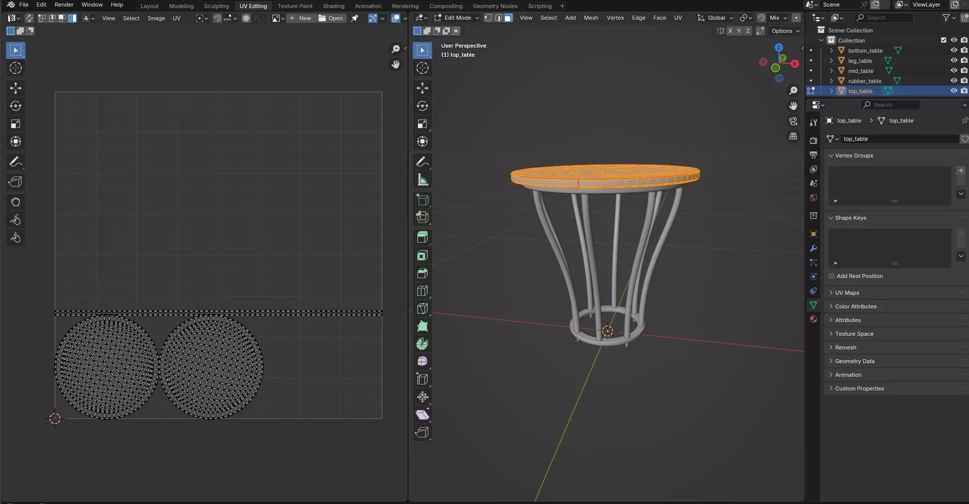 Round Table CG95 3D model_10