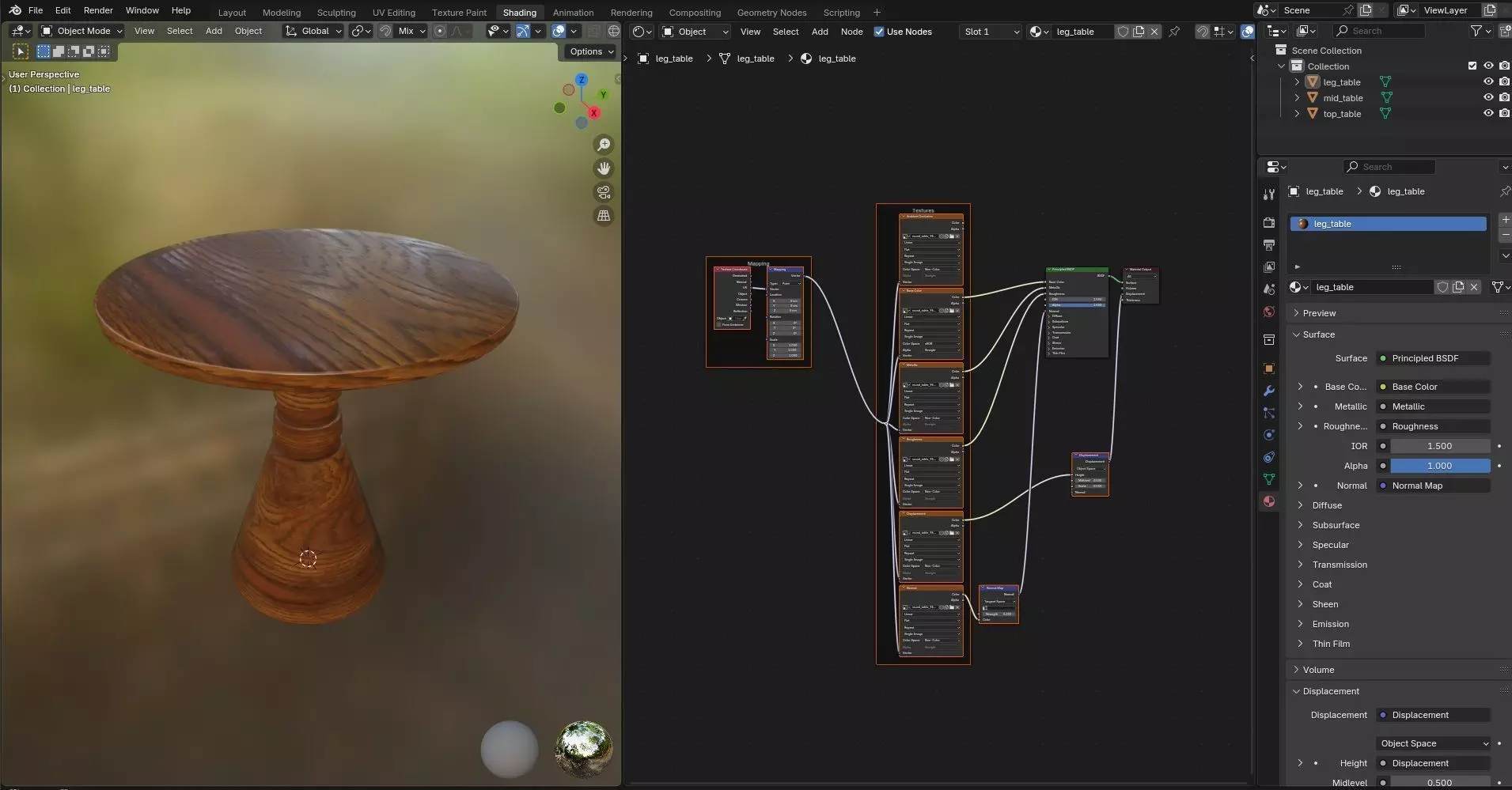 Round Table CG96 3D model_11